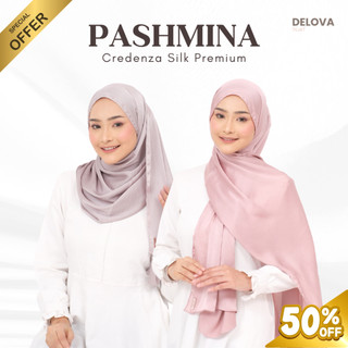 Delova Scarf - Pashmina Credenza Silk Premium Hijab Shimmer Textured Malaysia