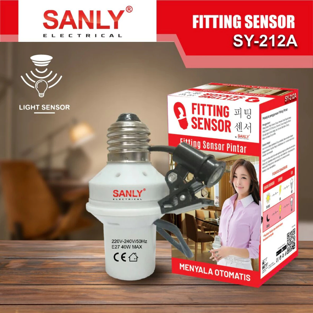 Fitting Sensor Cahaya