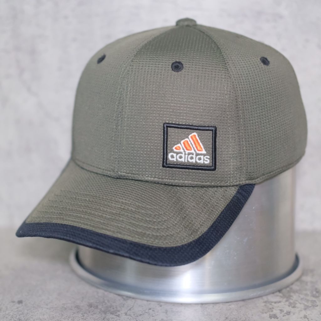 Topi fitted sport ADIDAS Original hijau