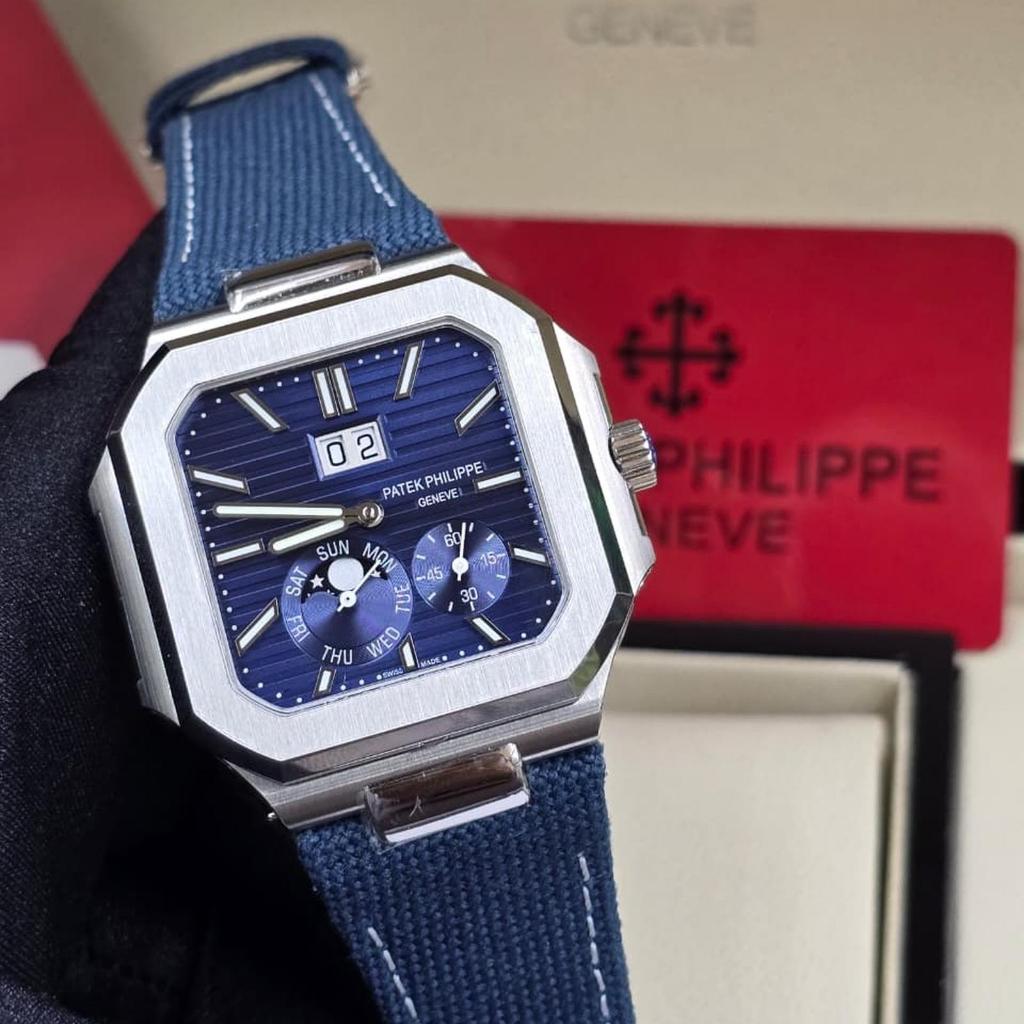 Patek Philippe Cubitus 5822P Swiss Automatic Movement Blue Dial