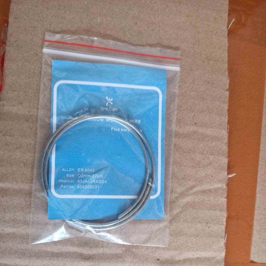 Kawat las aluminium + flux ( -  + 35cm )