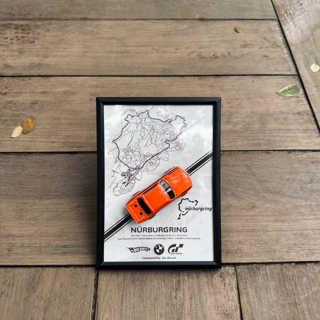 Frame Dekorasi Hotwheels BMW Csl Gran Turismo