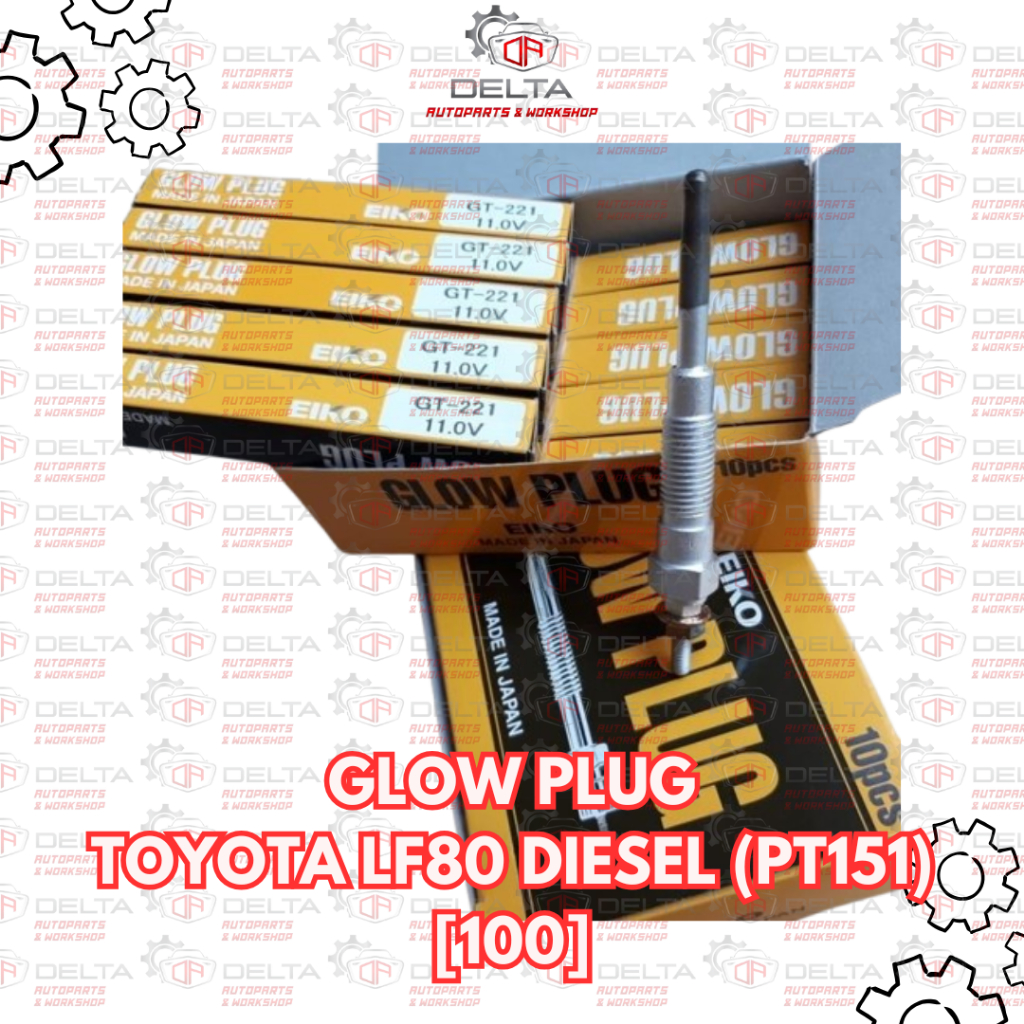 EIKO GT221GLOW PLUGBUSI PEMANAS TOYOTA LF80 DIESEL (PT151) [100]