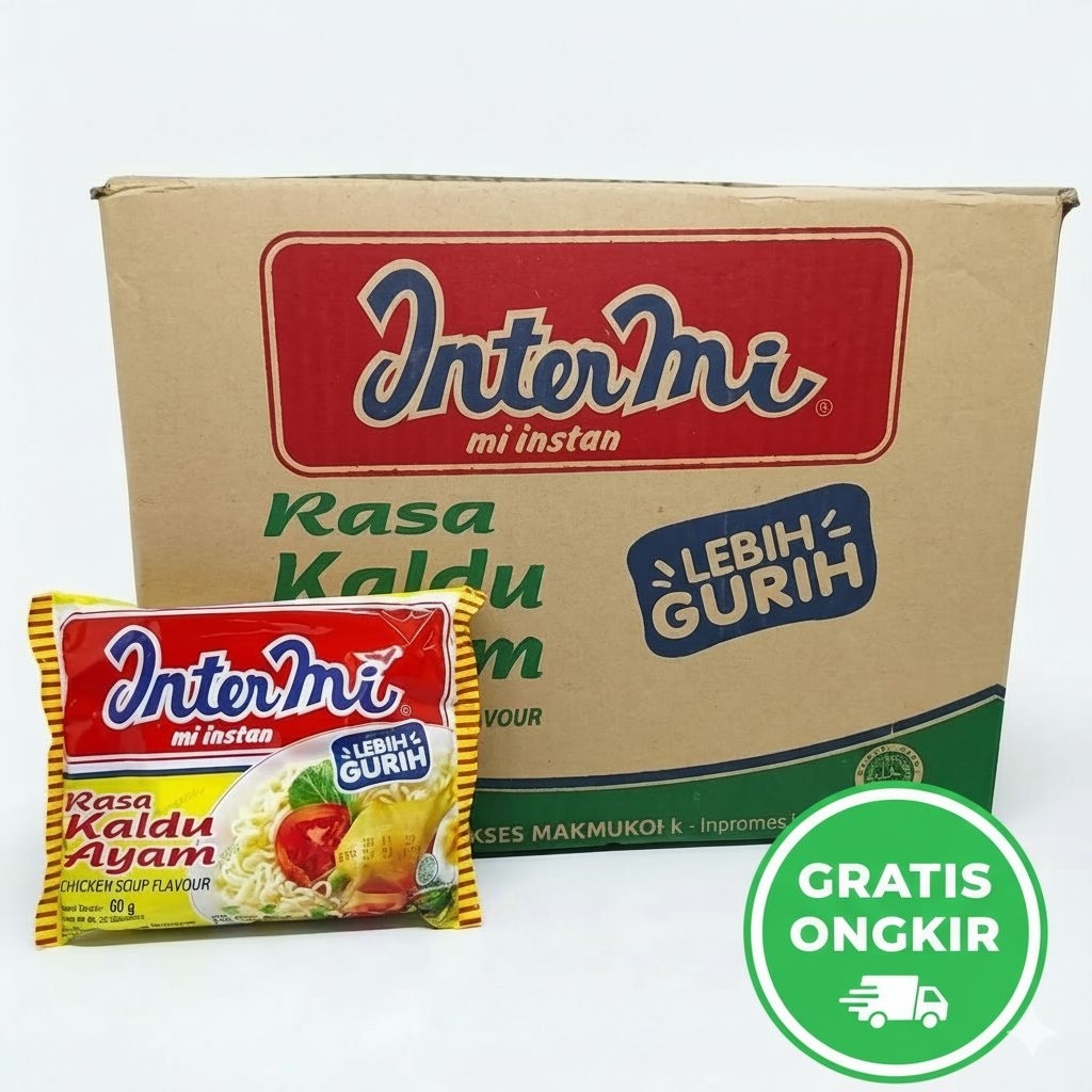 Intermie Kaldu Ayam 1 Dus Isi 40 Pcs | Mie Instan Intermie Kaldu | Mie Intermie Murah Stok Warung