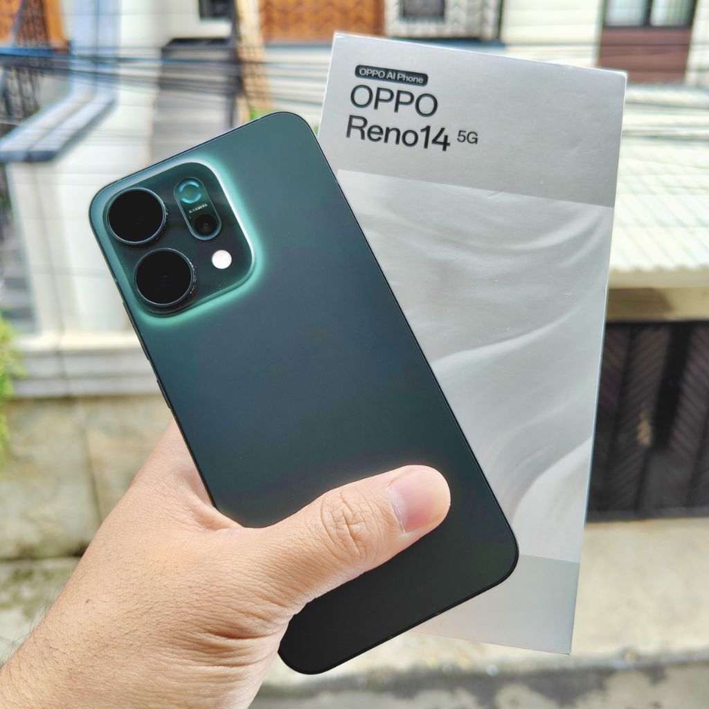 (Fullset Like New Garansi Resmi) Oppo Reno 14 Ram 16/256 (8+8) Kamera Jernih Telefoto Zoom 120x