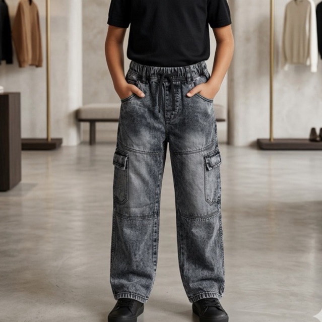 CELANA CARGO LEVIS PANJANG celana anak cowok usia 9-12 tahun