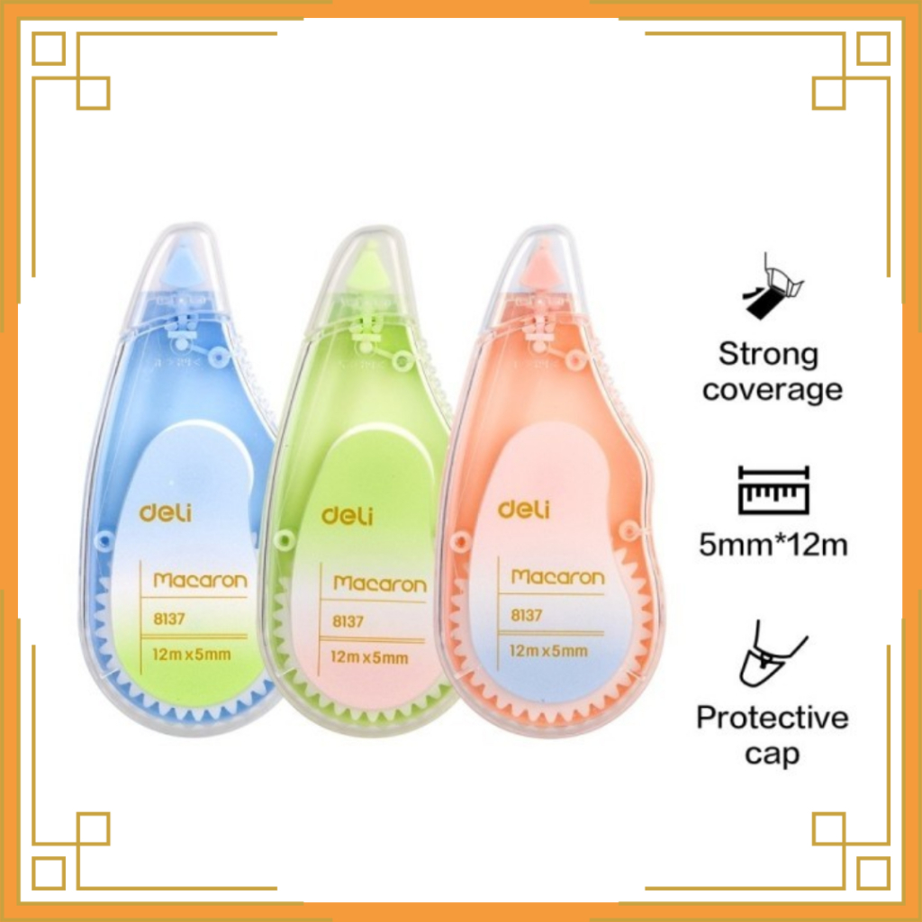 DELI Correction tape/tip-ex roll 12m 8137
