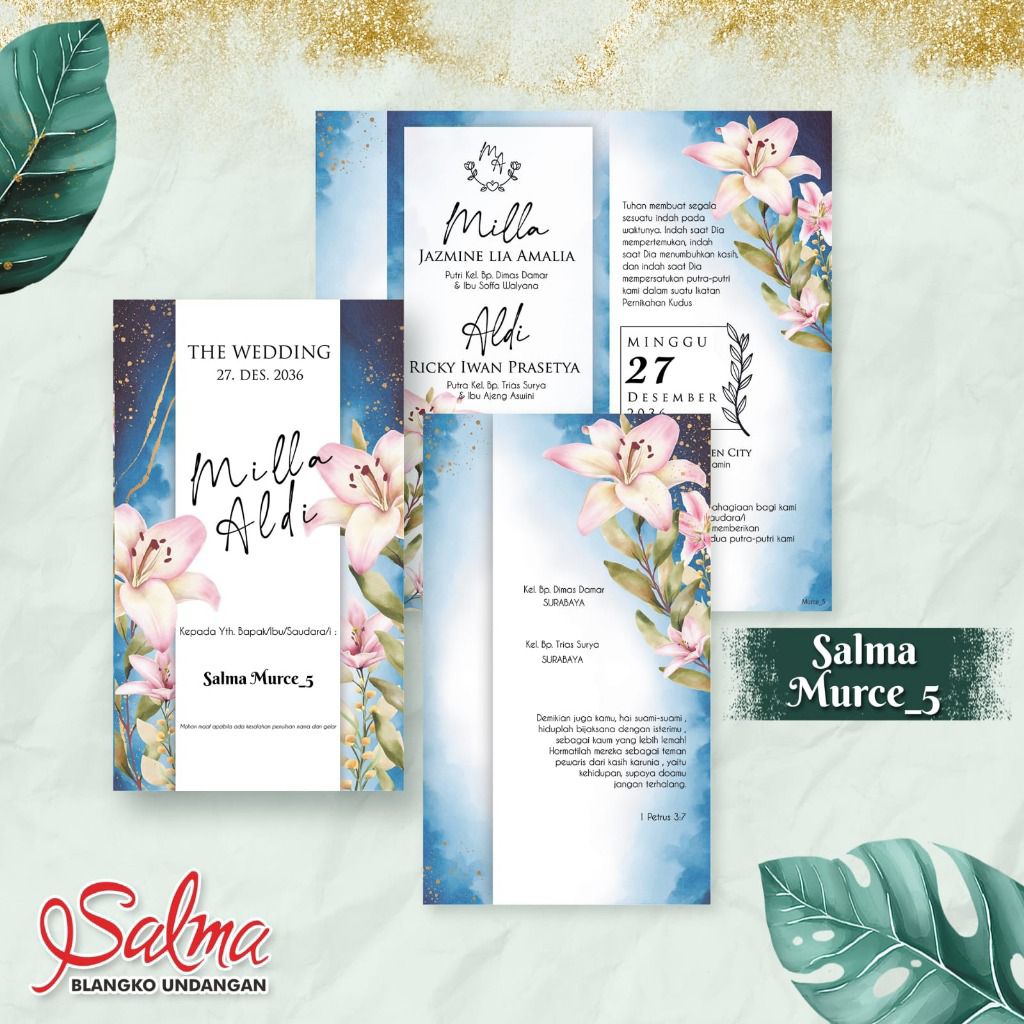 CETAK UNDANGAN MURAH AESTHETIC | MURCE5 | PADANG INVITATION