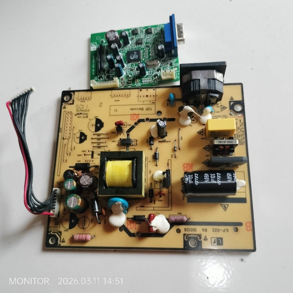 MB MAINBOARD MODULE  MESIN MONITOR ACER X163WL