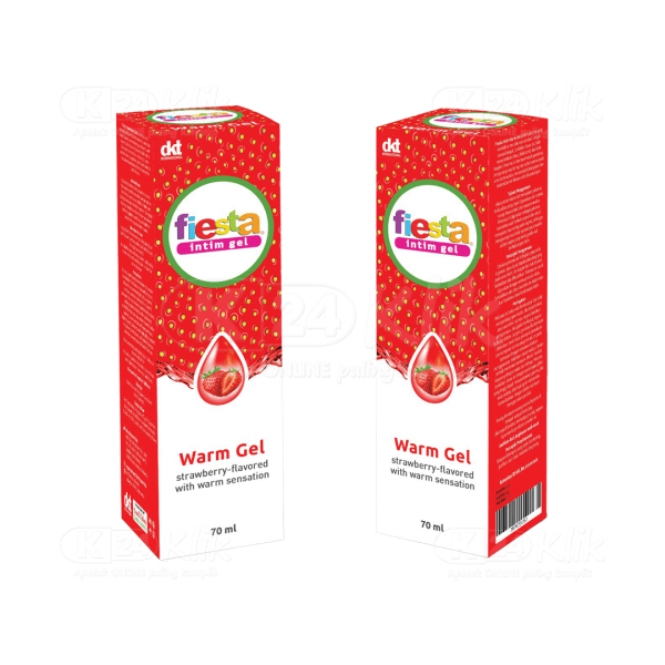 Bestbuy0404 Fiesta Intim Gel Warm Gel Rasa Strawberry 70Ml Pelumas Sensasi Hangat