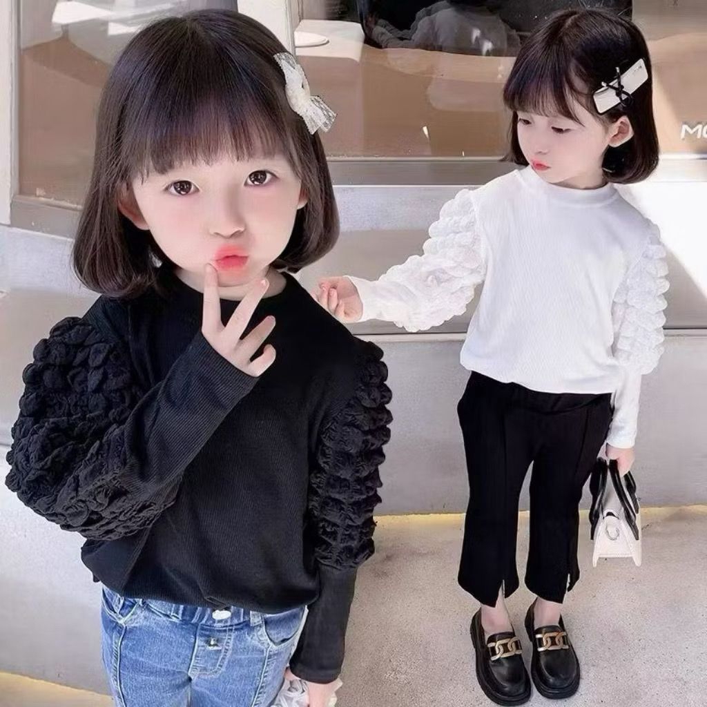 Baju atasan anak lengan balon cantik Blouse anak perempuan