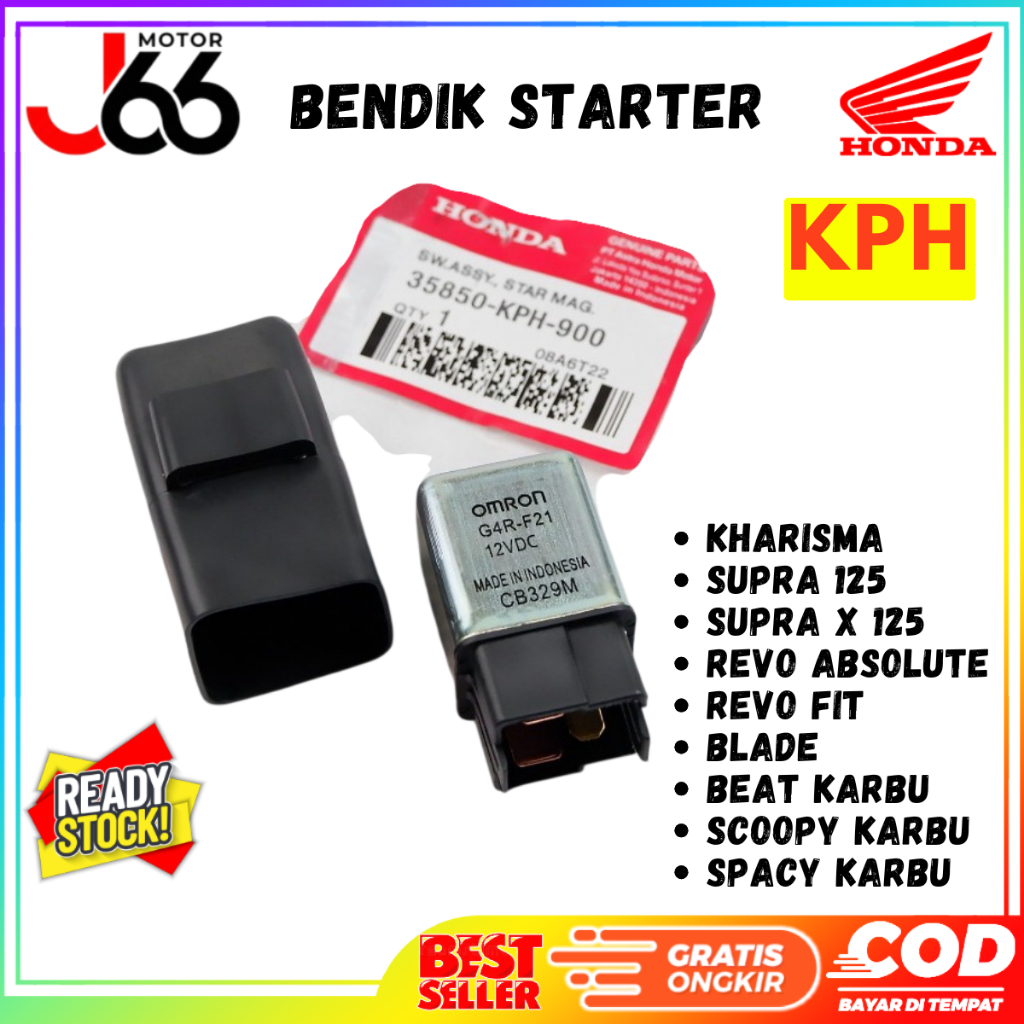 Bendik Starter Honda BeAT karbu Kharisma , Blade & Revo FIT / Supra X 125 KPH Asli