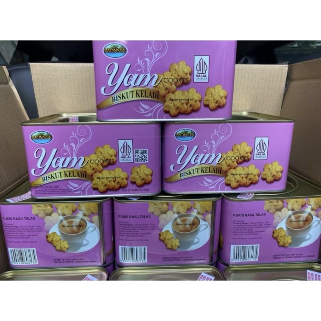 Biskuit yam keladi / Biskuit Monsta / Monsta yam keladi / jajanan lebaran