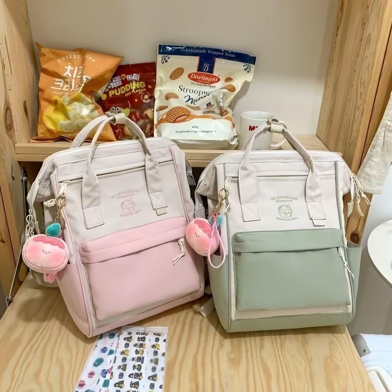 Gantungan Lucu Tas Sekolah Korean Style Tas Ransel Wanita Backpack Remaja Anak Korea Fashion Tas Lap
