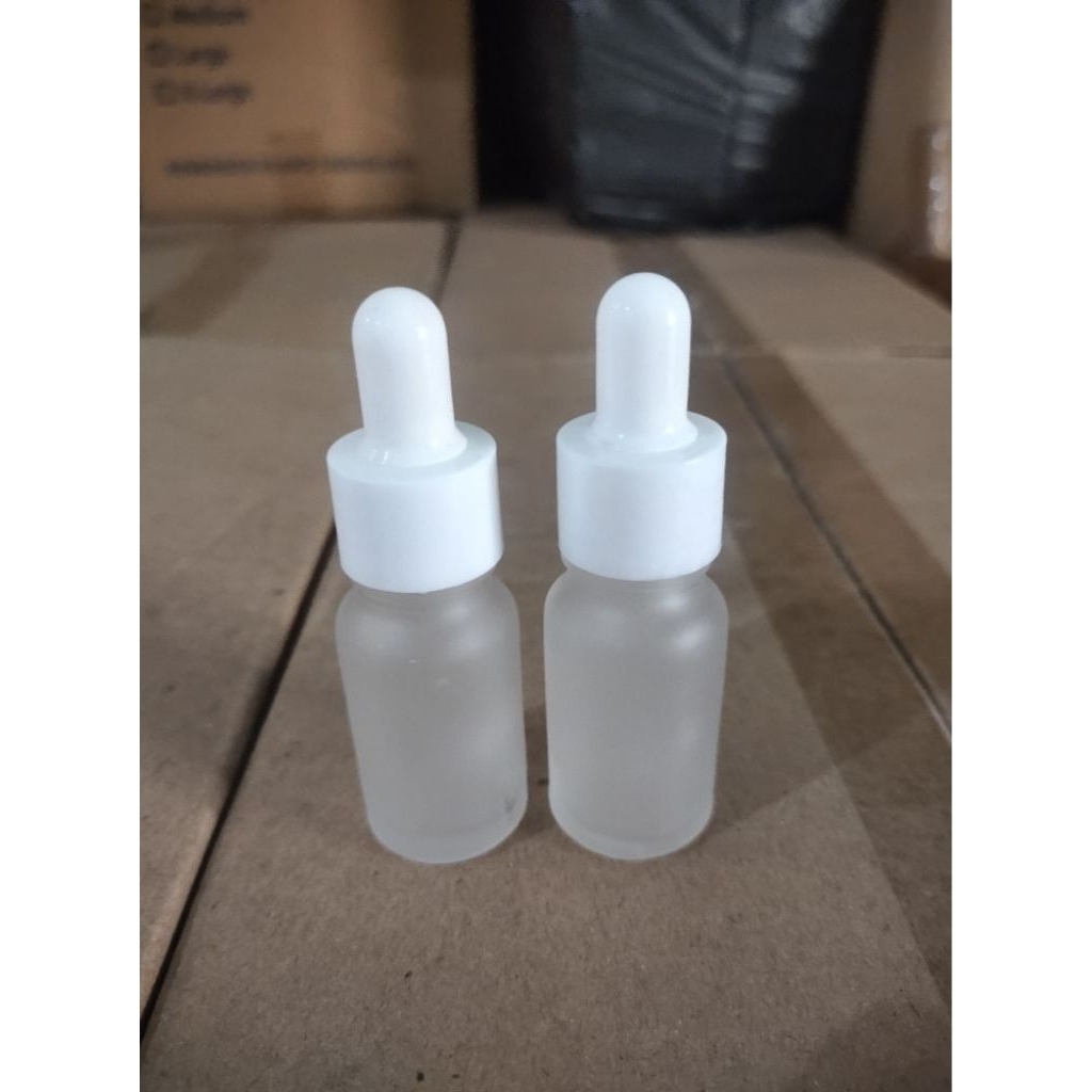 Botol pipet kaca 10ml Frosted / Botol serum 10ml