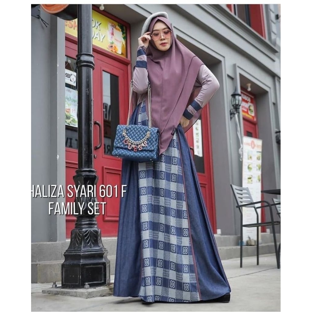 DRESS DENIM — SALE | BY HALIZA SYARI (Gamis only, Adem)