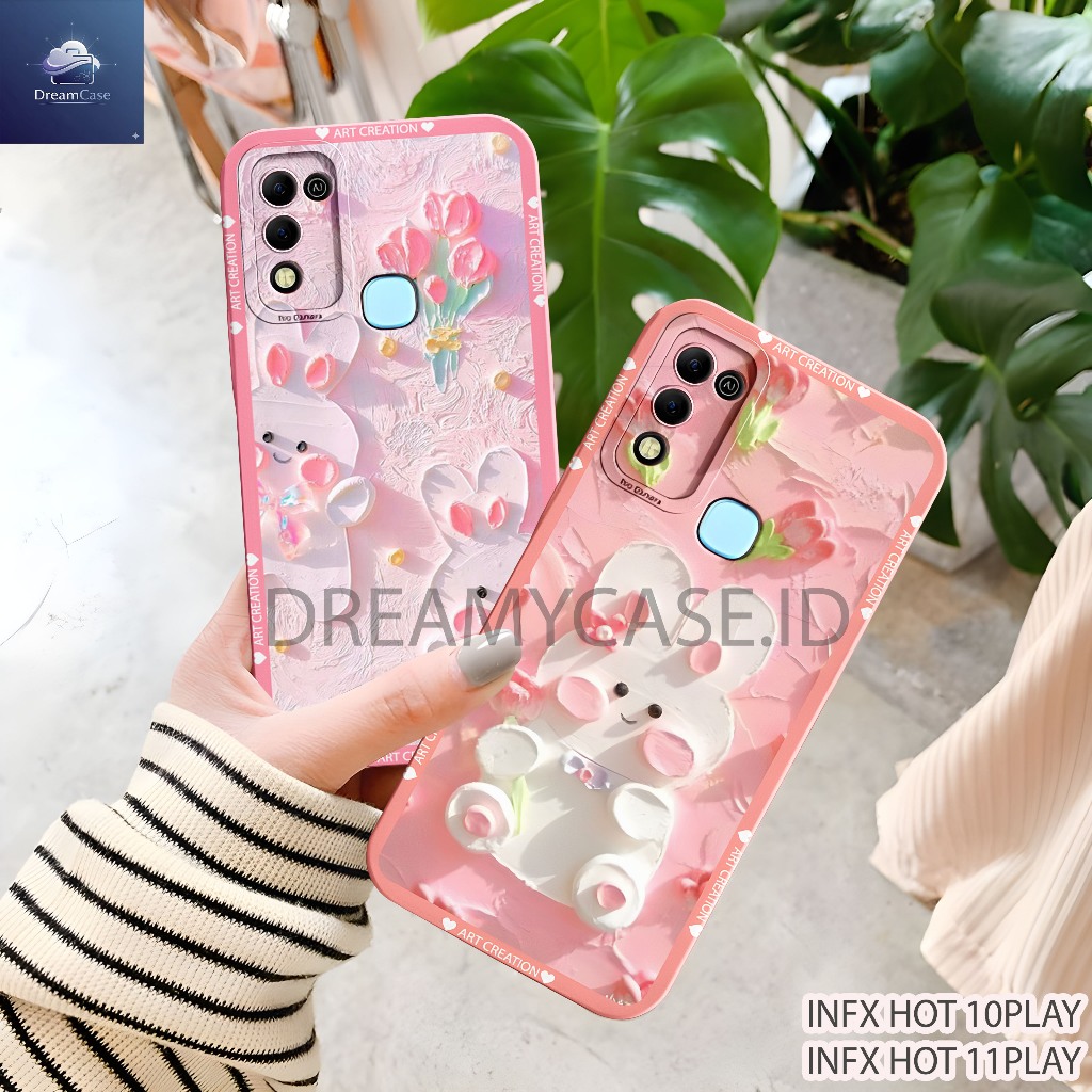 Soft Case INFINIX HOT 11PLAY / HOT 10PLAY MOTIF Karakter Cute - Case Keren - Casing Kekinian Case Hp