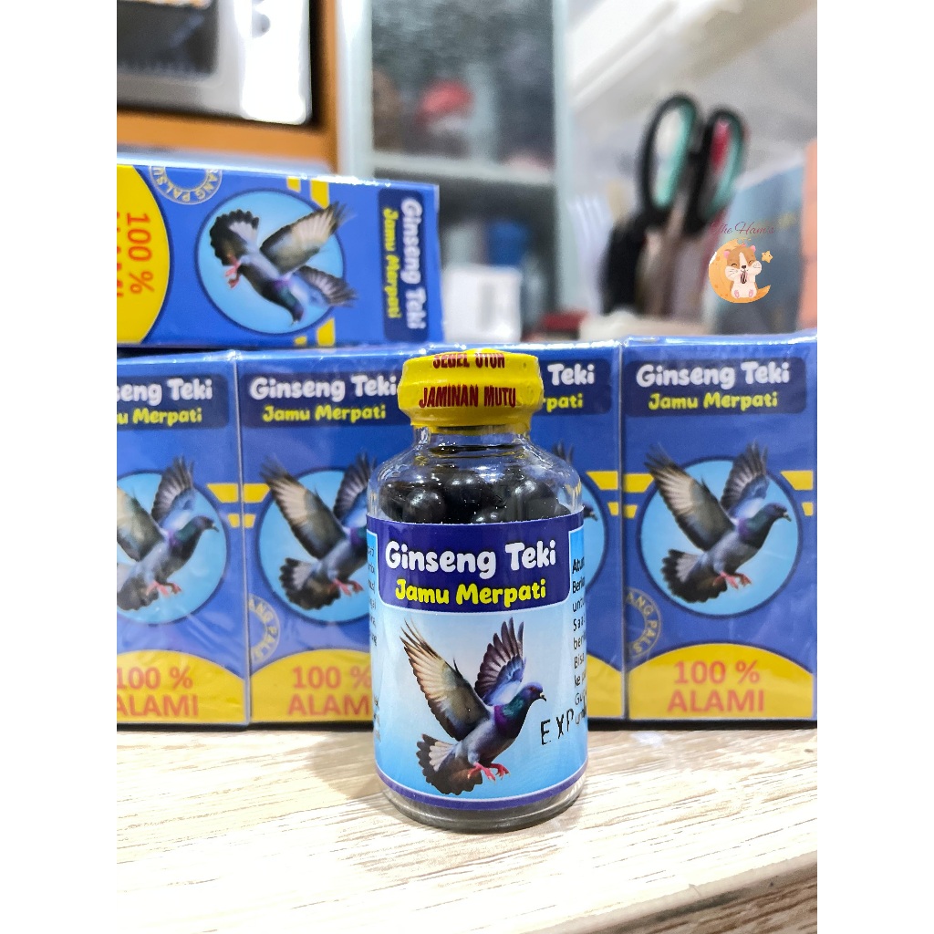 (The Ham's) Ginseng Teki Doping Merpati 100 pil Jamu Herbal Vitamin Obat Burung Merpati Balap Kolong