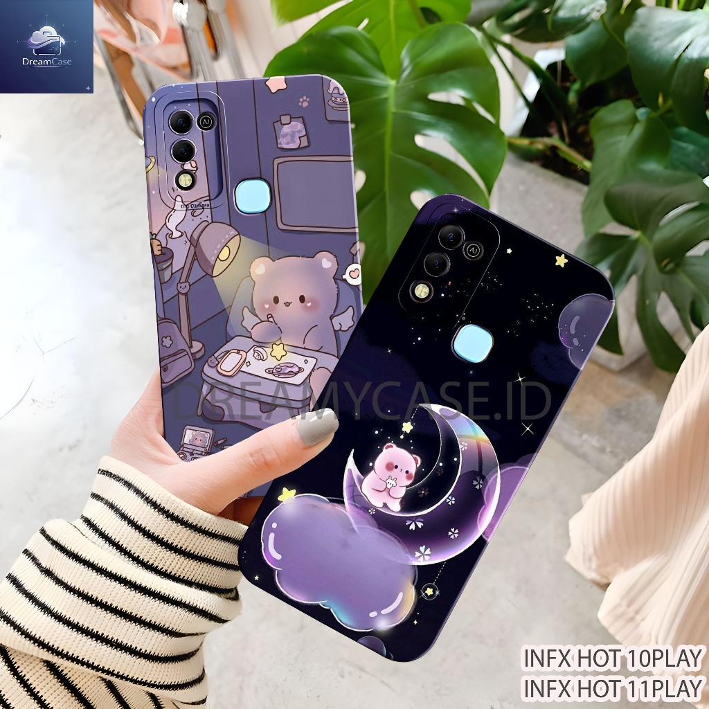 Soft Case INFINIX HOT 11PLAY / HOT 10PLAY MOTIF Karakter Cute - Case Keren - Casing Kekinian Case Hp