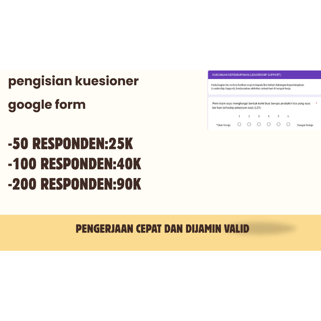 Jasa Isi Kuesioner Express