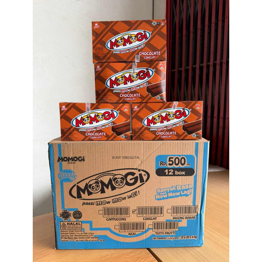 [New]  Momogi Coklat 1 Karton 1 Kardus 1 Dus 12 box