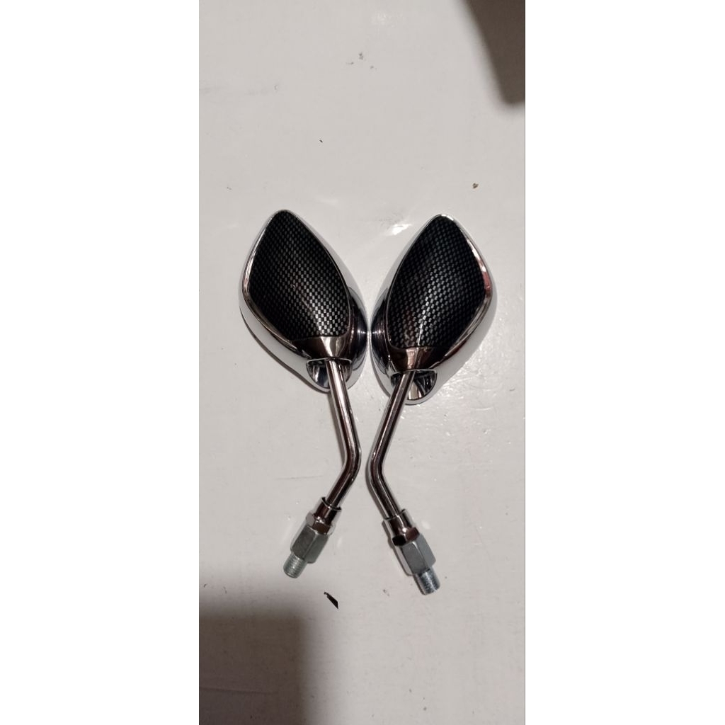 spion variasi mini black carbon untuk jenis motor Yamaha suzuki