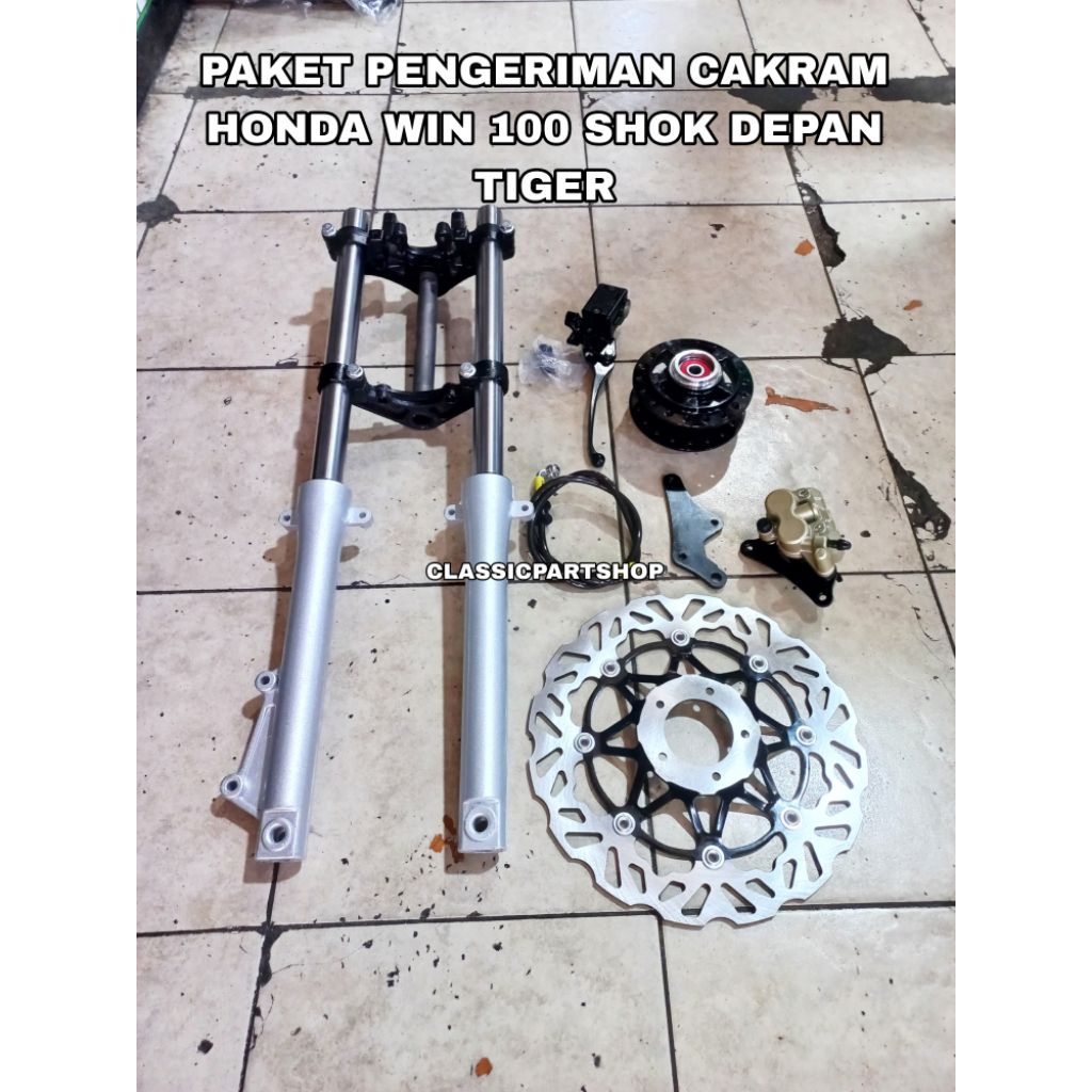 paket shok skok shock pengeriman cakram honda win win 100 semi trails shok depan tiger megapro