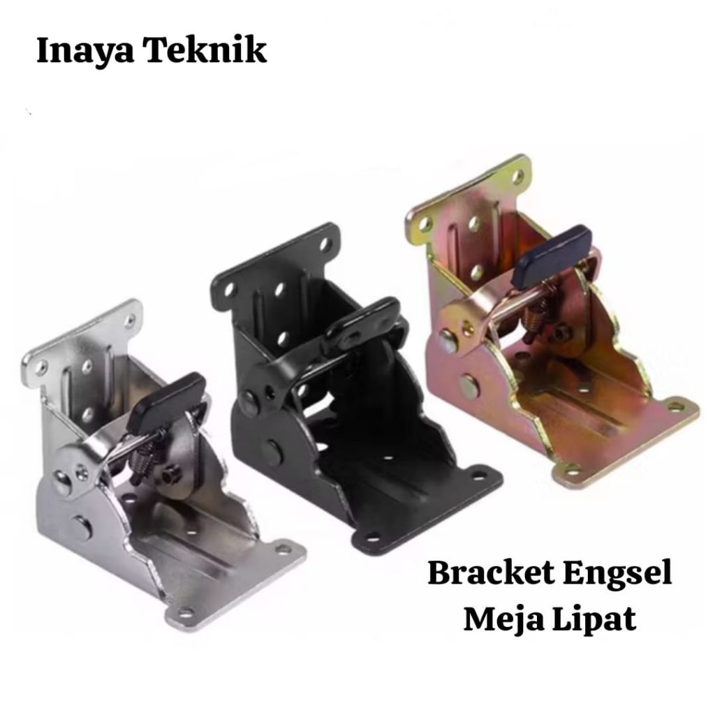 Inaya Braket Engsel Kaki Meja Siku Lipat / Engsel Siku Kaki Meja Lipat 90°