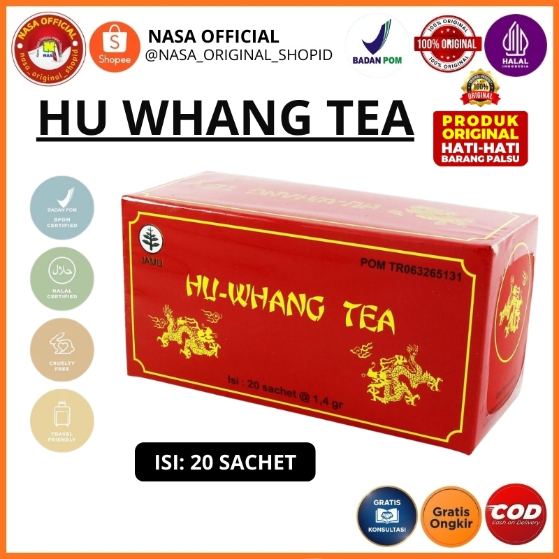 Hu Whang Tea NASA Teh Herbal | Jaga Stamina, Bantu Atasi Lendir & Sesak Nafas