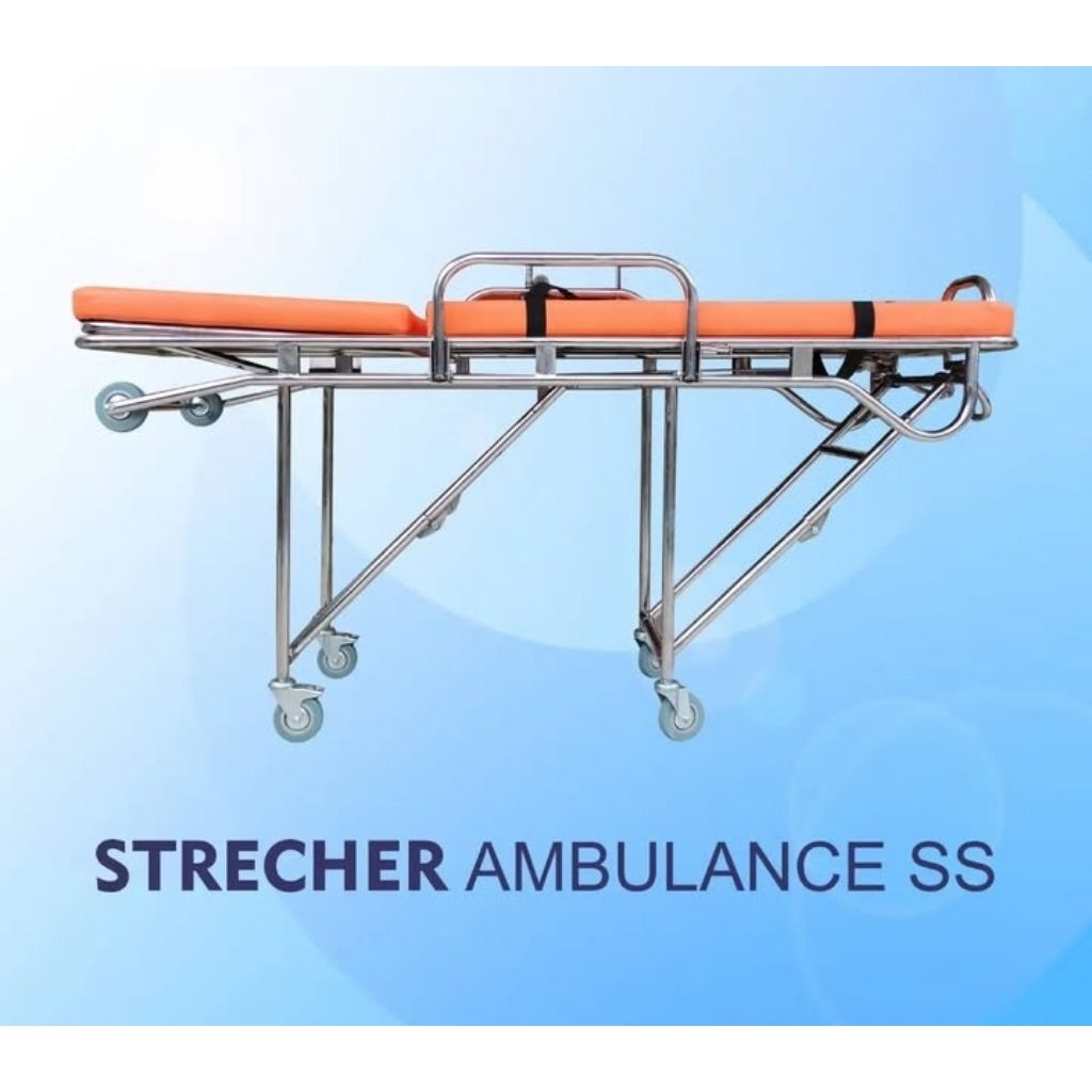 strecher ambulance stainless/strecher untuk di mobil ambulance