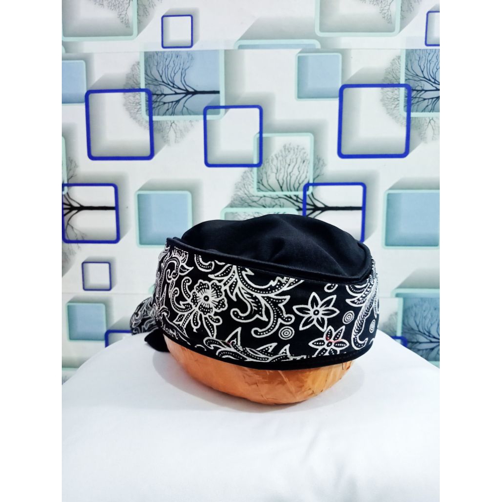 Peci imamah Batik kalem Sorban instan permanen siap pakai