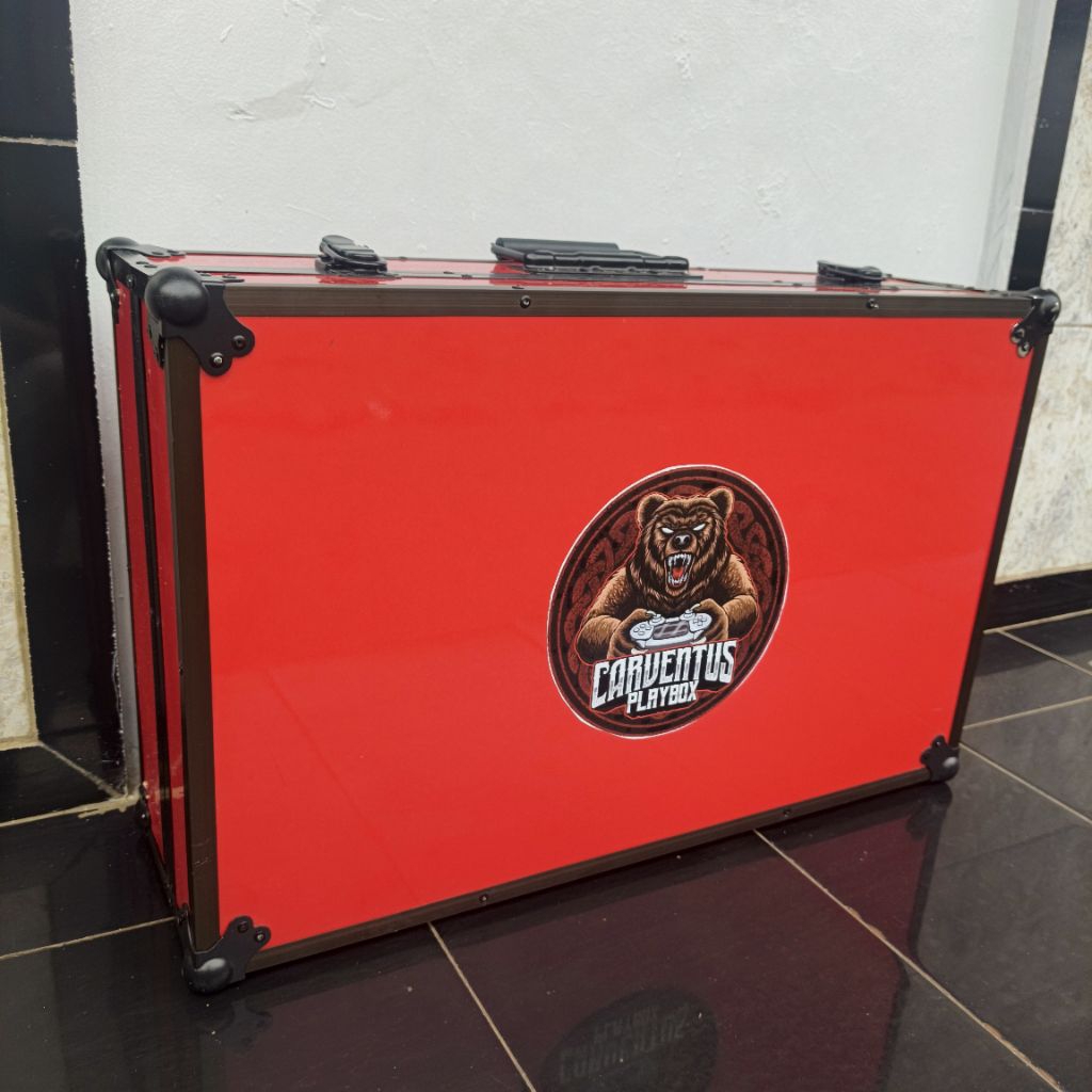 Ansuqibox V3.0 Hardcase Edition Playbox Portable PS Konsol PlayStation Monitor Dalam Satu Case Game 