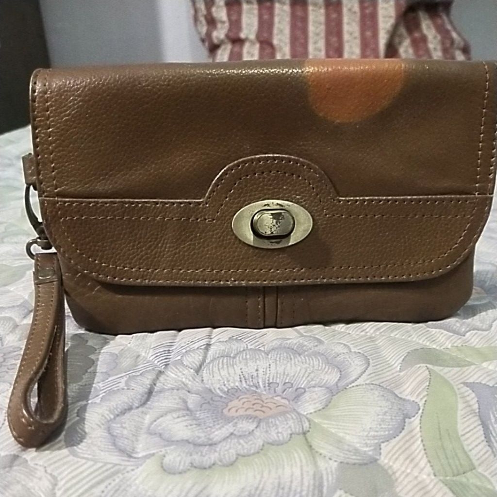 Preloved dompet kulit sapi.. kulit tebal kokoh