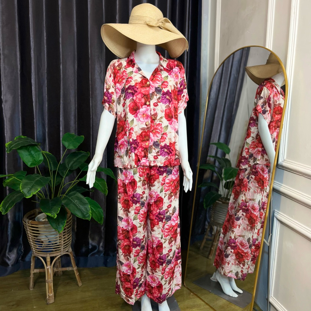 Nareswari | Piyama rayon CP | Piyama rayon pendek panjang | Piyama rayon viscose