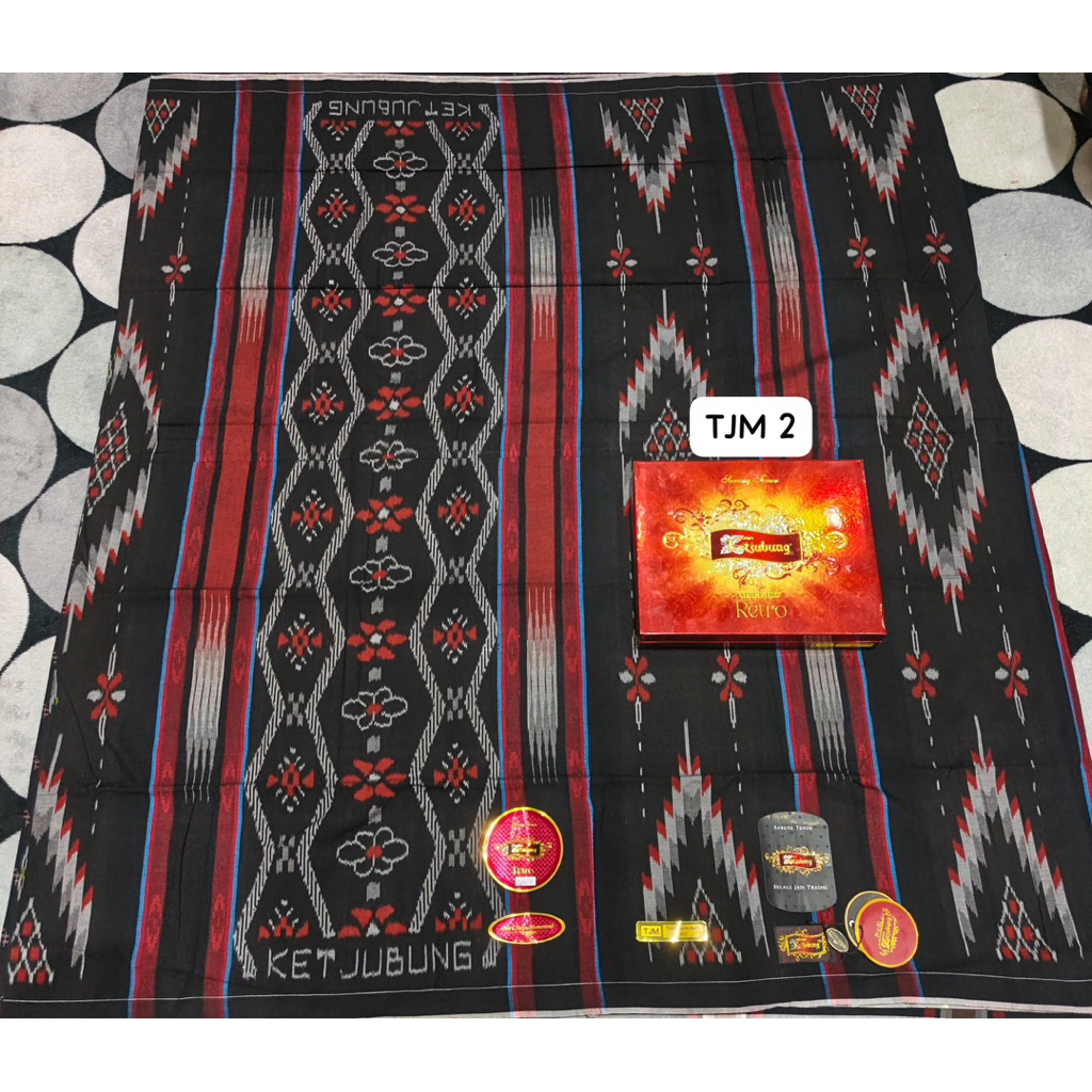 sarung ketjubung retro type tjm red black series