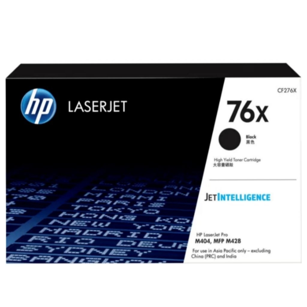 TONER CARTRIDGE HP 76X (CF276X) BLACK MONO ORIGINAL Untuk printer Seri laserjet Pro : M404 (M404n, M