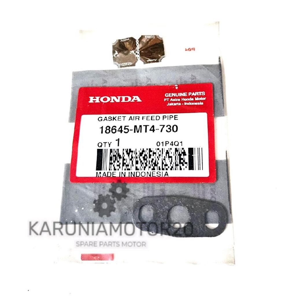 Paking Pipa Air Feed Supra X 125/Revo/Blade Original AHM 18645-MT4-730