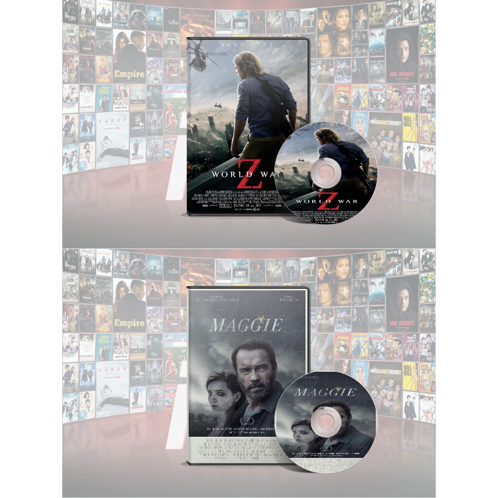 DVD World War Z (2013) + DVD Maggie (2015) Collector