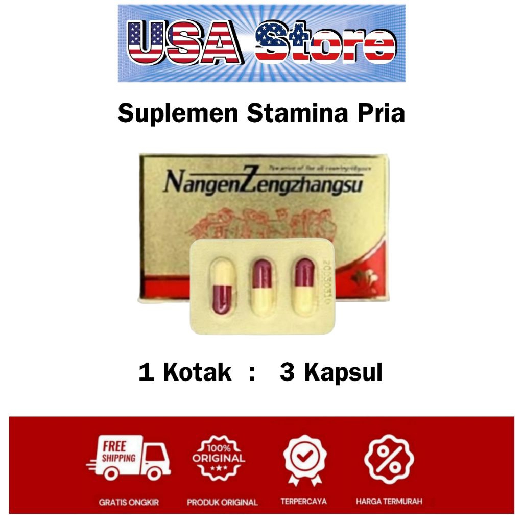 Nangen Zengzhangsu 1Box isi 12 kapsul Original Asli Berkualitas