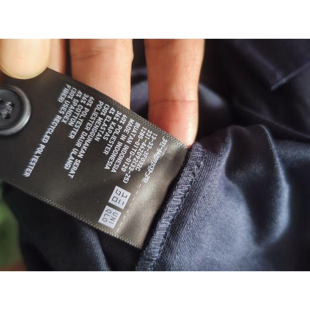 Overshirt Jersey Uniqlo 2 Pocket Navy