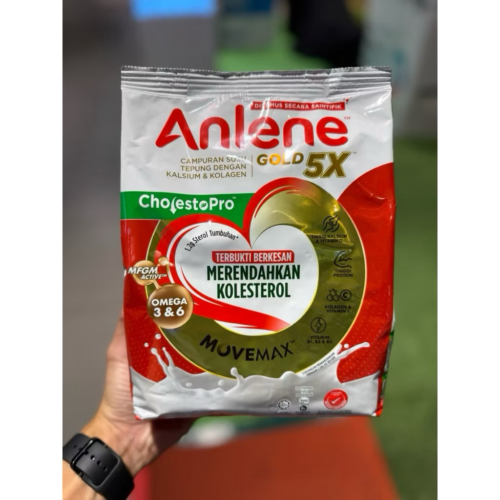 Anlene anlene susu gold 5x cholestopro 800g / susu kalsium & kolagen gold 5x 950g