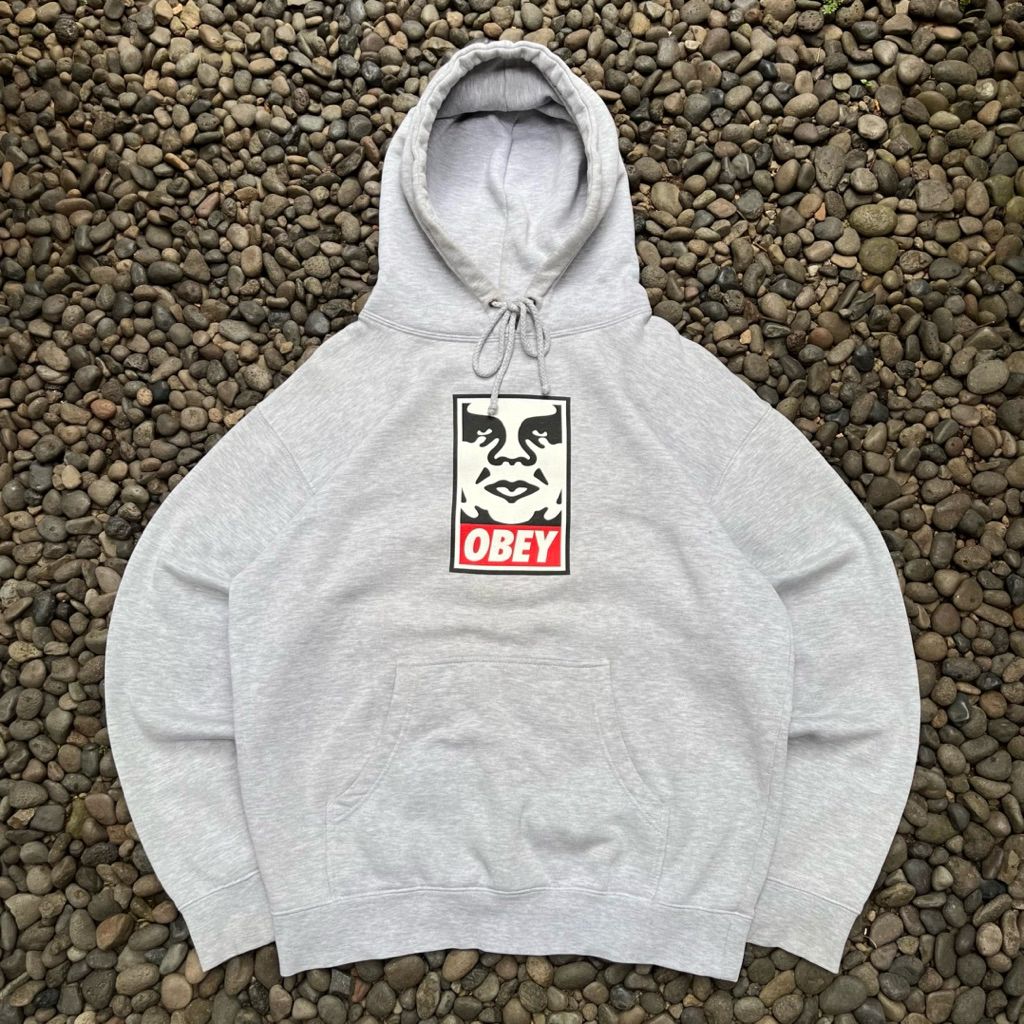 JACKET / HOODIE OBEY FACE GRY