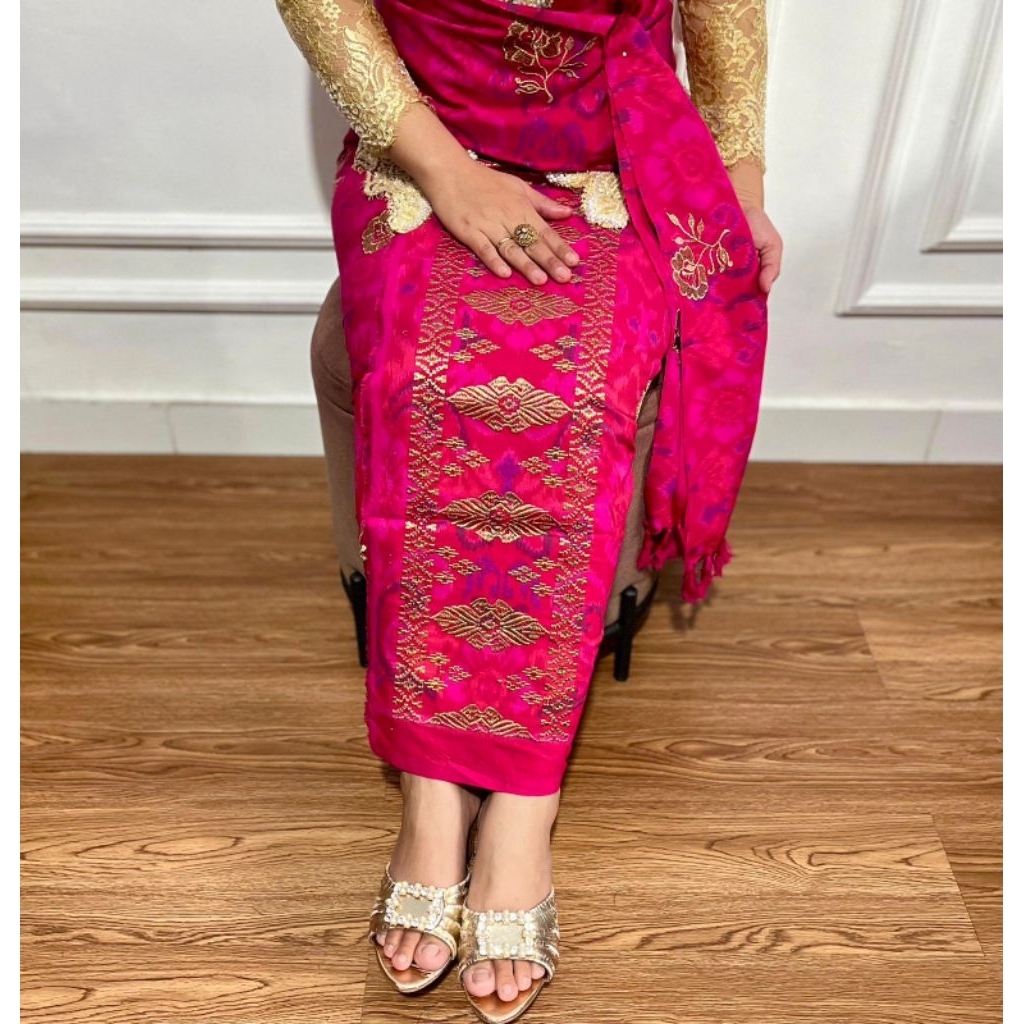 ENDEK TENUN TUMPAL BINTANG ORIGINAL + SELENDANG / Kamen endek lembaran TERMURAH / kamen endek/ endek