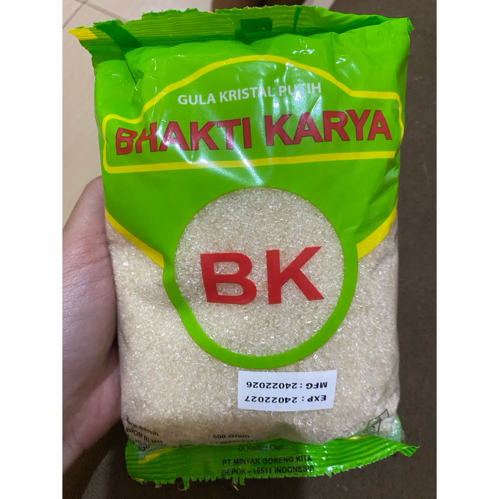 GULA BK 500gram-GULA PASIR BK-GULA PASIR 500gr