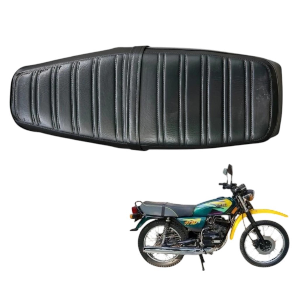 Jok Motor Yamaha YT 115 Kulit Garis Vertikal Retro