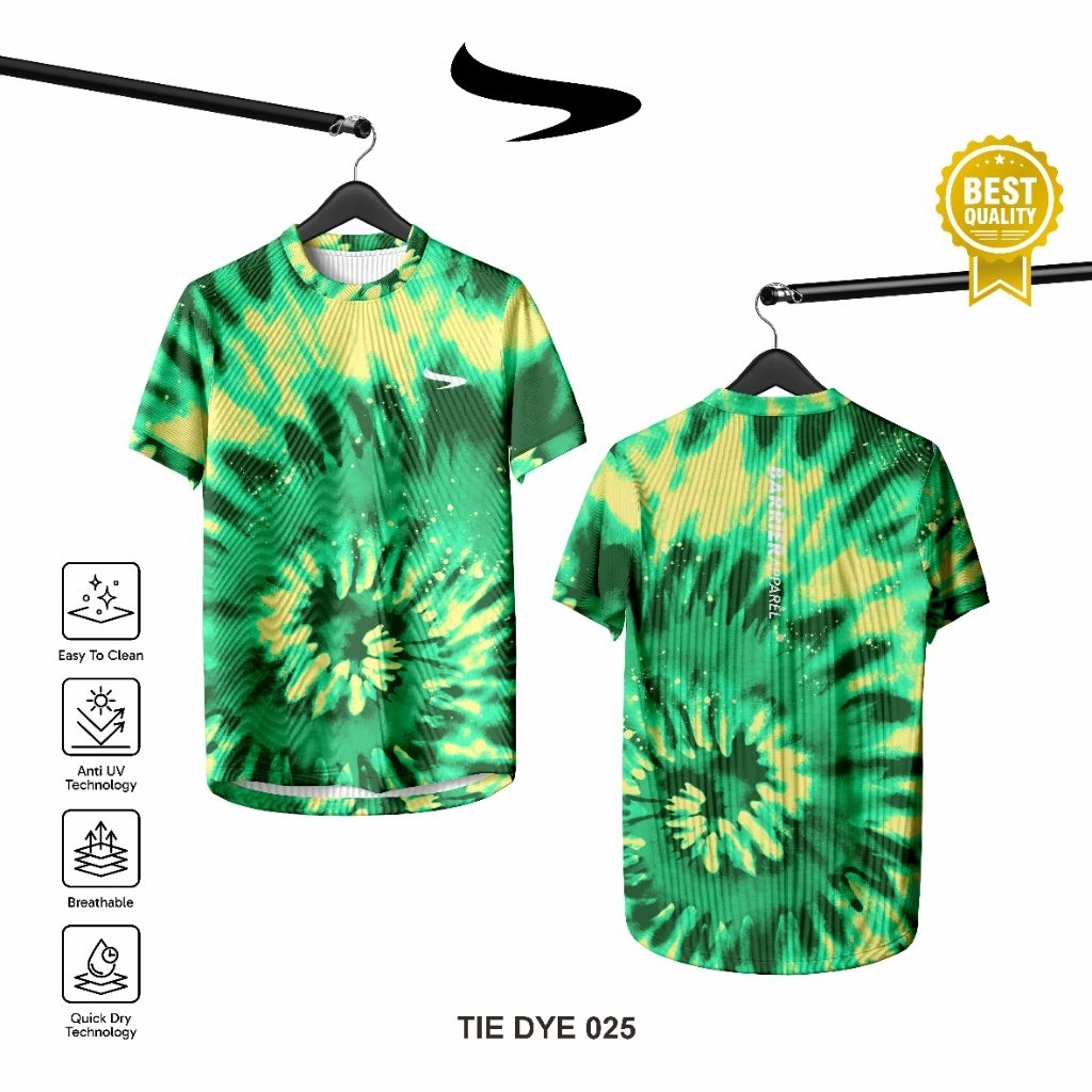 KAOS JERSEY TIE DYE - JERSEY RUNNING PRIA & WANITA - JERSEY RUNNING TIE DYE