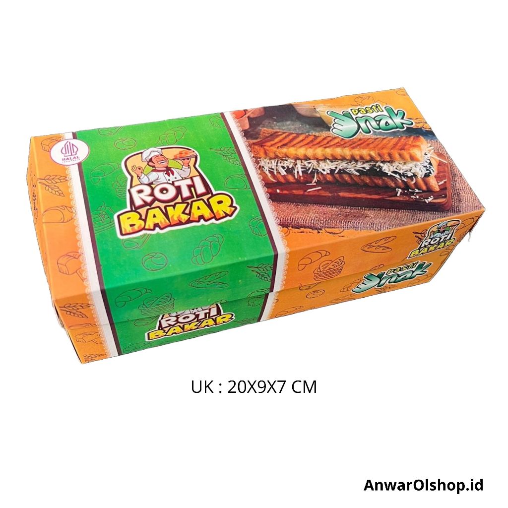 Dus Roti Bakar Murah Isi 50 Pcs Lapis Foil / Kertas Roti Bakar