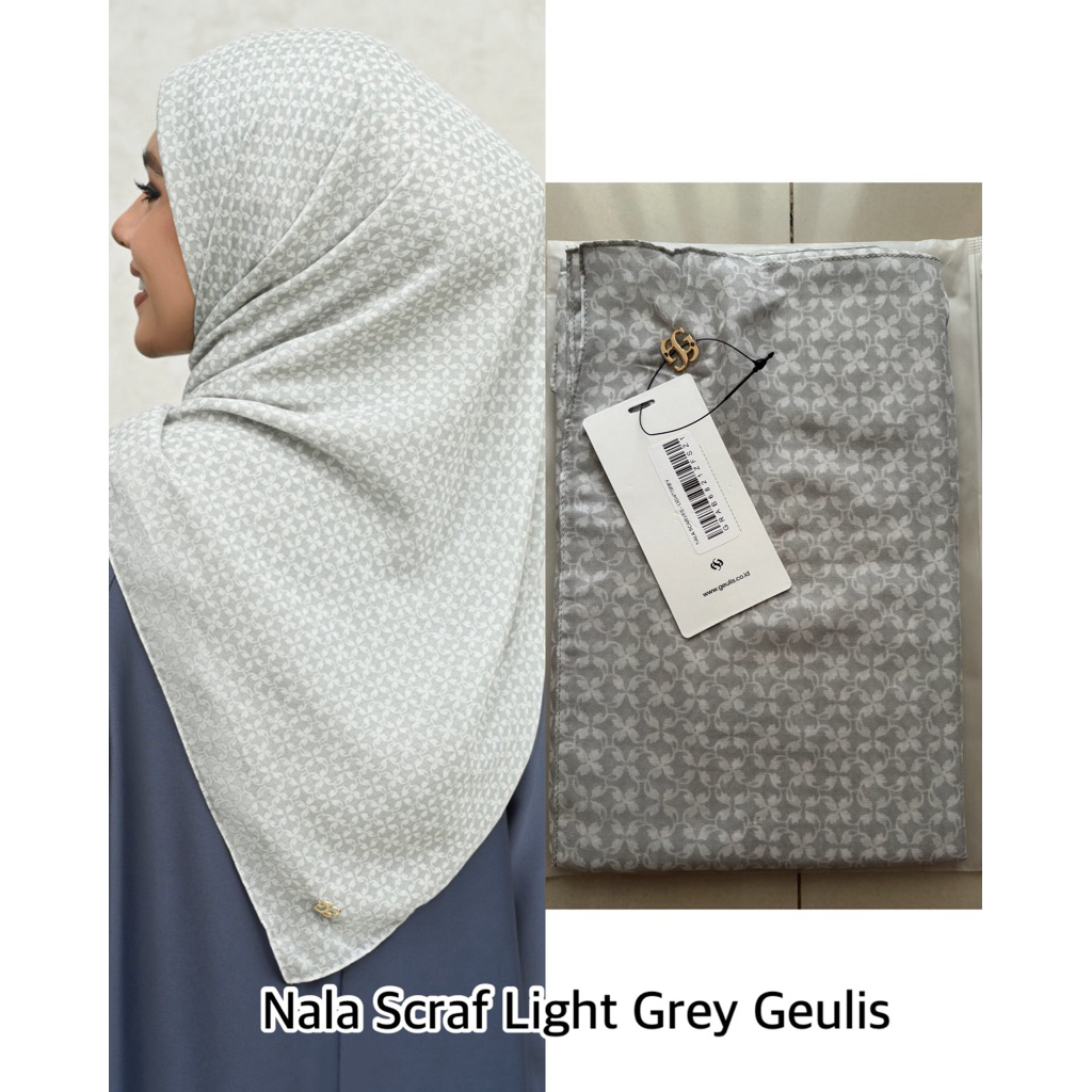 NALA SCARF LIGHT GREY GEULIS