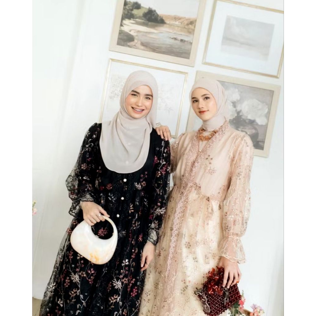Haidee & Orlin - Malaika Aruna (Gold) / Lace Tunik Outer Wisuda Kondangan