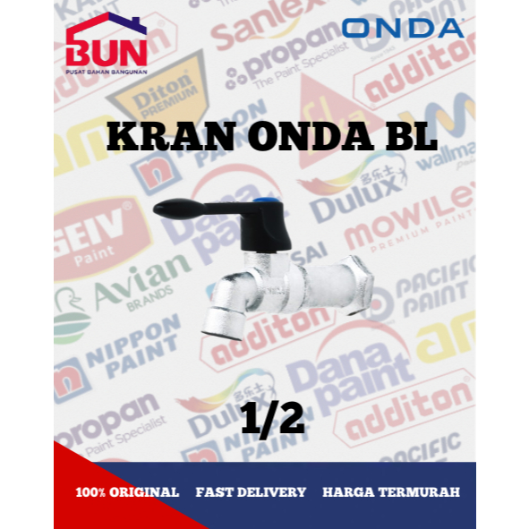 Jual Kran Kamar Mandi , Onda Bl , Kran Air Onda 1/2 Inch , Kran Tembok Onda BL